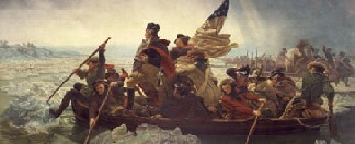 washington crossing the icy Delaware