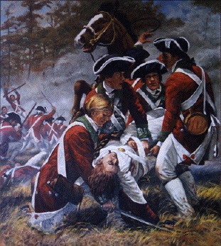 American Volunteers try to save Maj. Ferguson